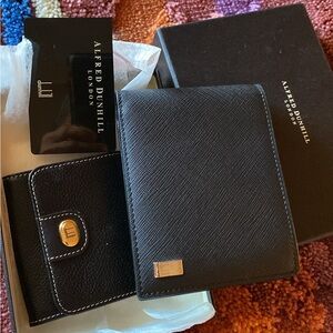 Authentic Dunhill wallet and coin purse for men’s bundle!